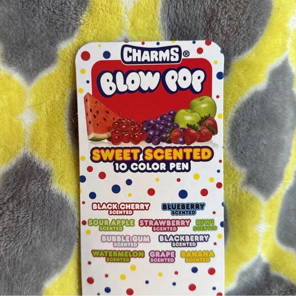 NIP Charms Blow Pop Sweet Scented 10 Color Pen - Picture 2 of 2